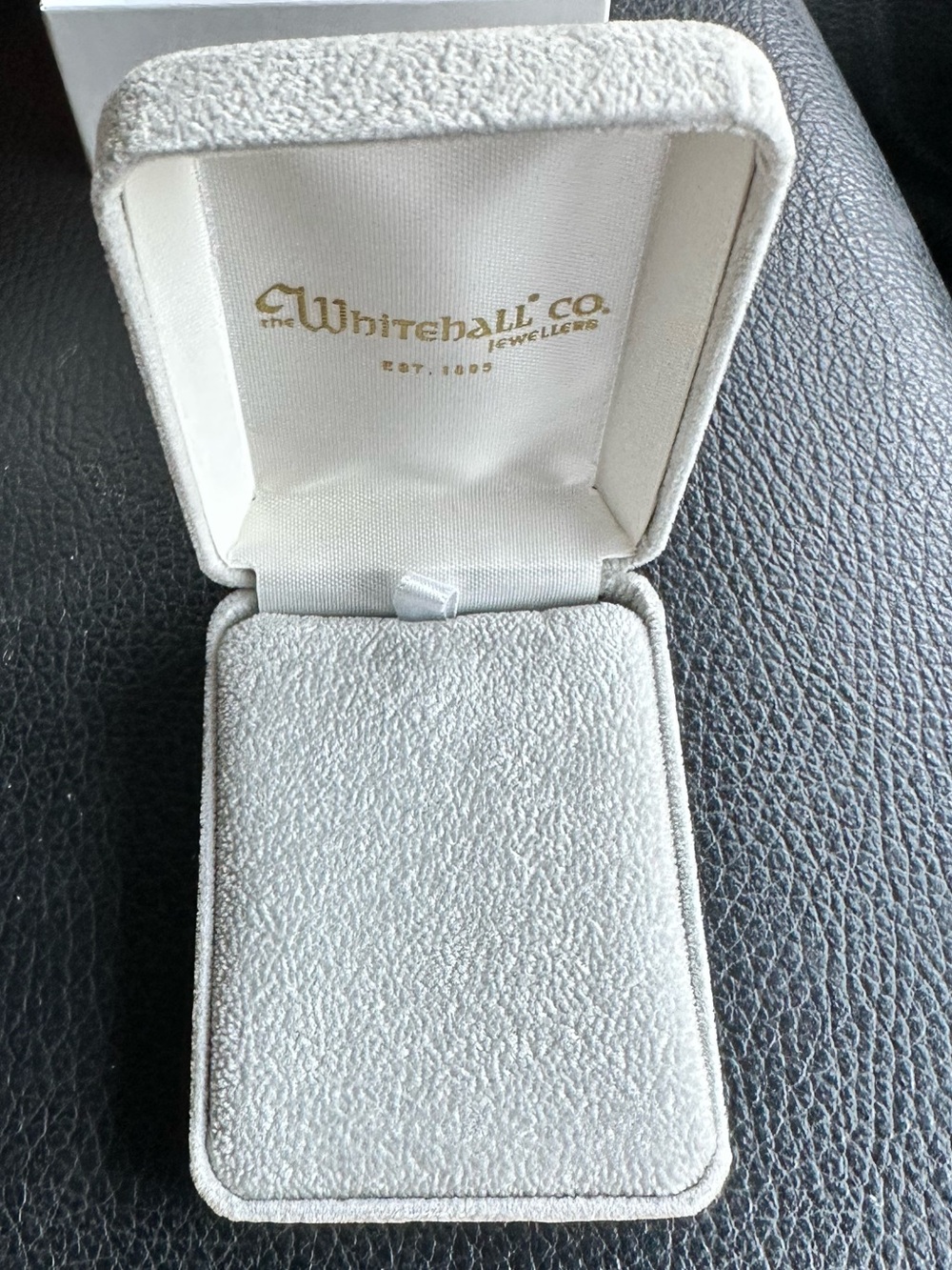 5- Vintage NOS Lundstrom Jewelers grey Velvet Necklace Presentation Boxes